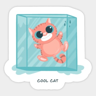 cool cat Sticker